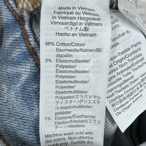 MADEWELL Light-wash Mid-Rise Classic Straight Leg Jeans | distressed - Picture 9 of 10